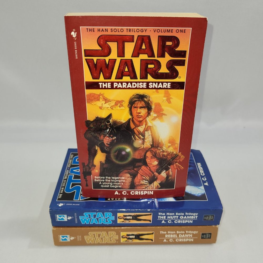Star Wars Han Solo Trilogy Books 1-3 Paperback Softcover Set AC Crispin